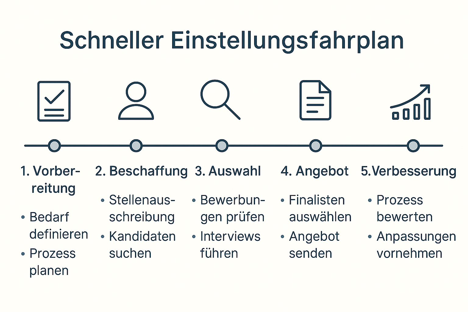 Einstellungsprozess beschleunigen
