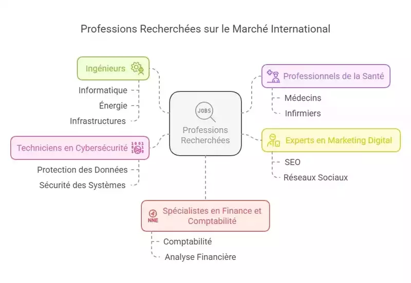 professions recherchées sur le marché international