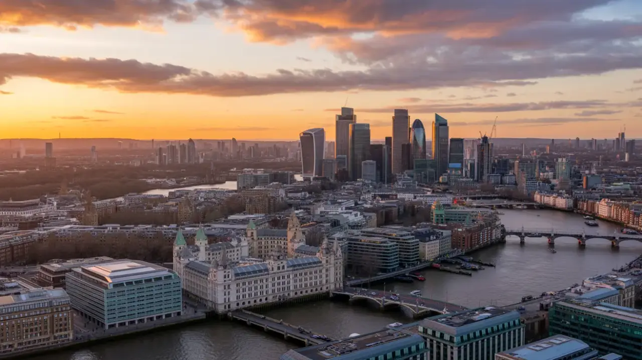 Carte interactive des quartiers d'affaires de Londres (City, Canary Wharf, Tech City)