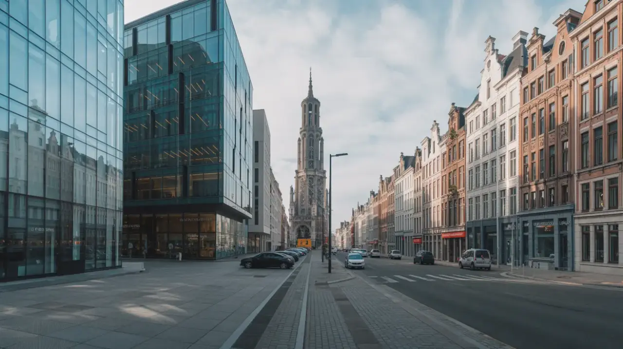 Image du quartier d'affaires d'Anvers